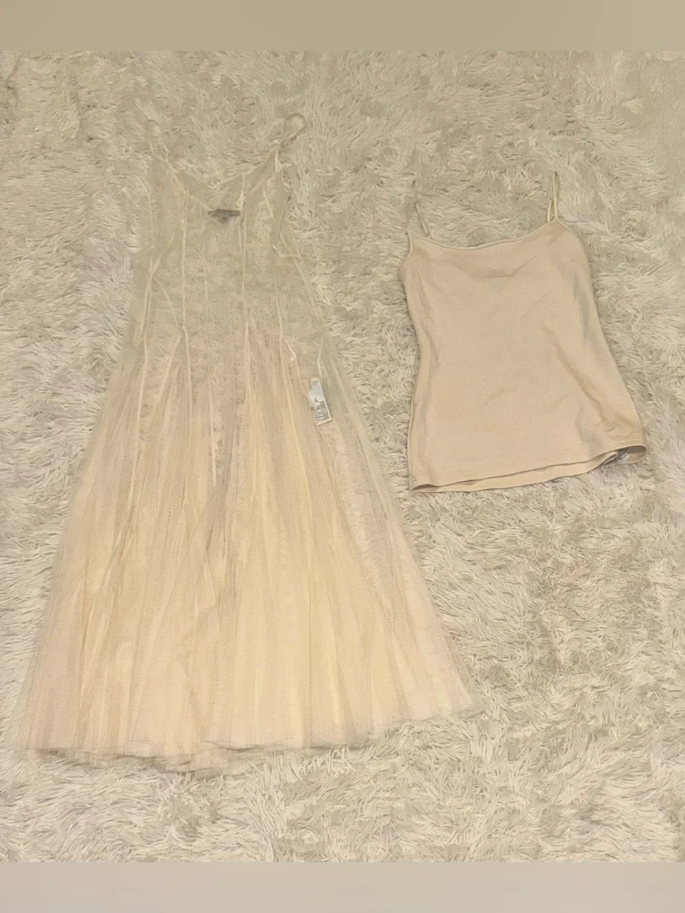 NEW AllSaints Harmonia Mesh Maxi Tofu white Dress SZ 4